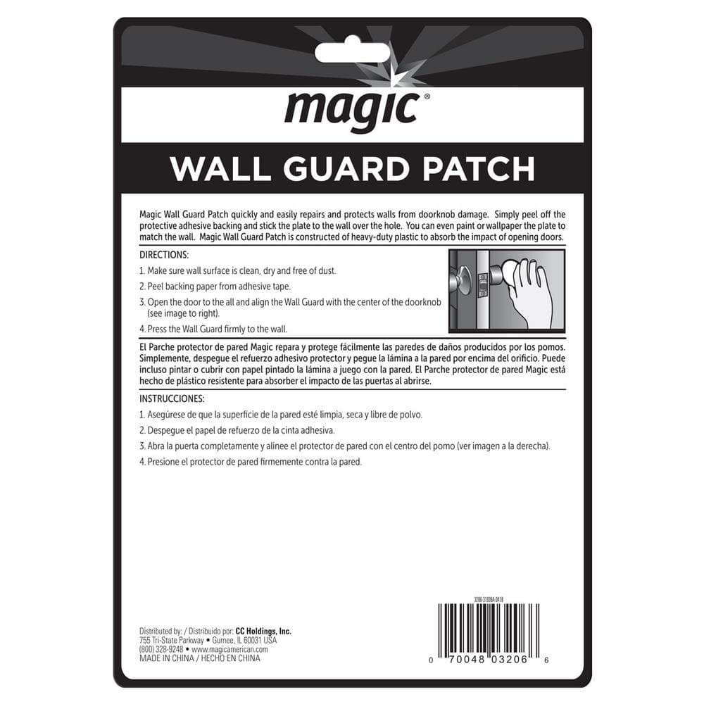 Magic 5 in. Round Wall Patch and Guard in White