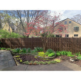 Frame It All Flat-Top Shadowbox 6 ft. x 6 ft. Mahogany Composite Fence Panel (10-Pack)