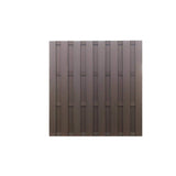 Frame It All Flat-Top Shadowbox 6 ft. x 6 ft. Mahogany Composite Fence Panel (5-Pack)