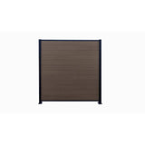 Frame It All 6 ft. x 6 ft. Valla Composite Fence Panel Mahogany (5-Pack)