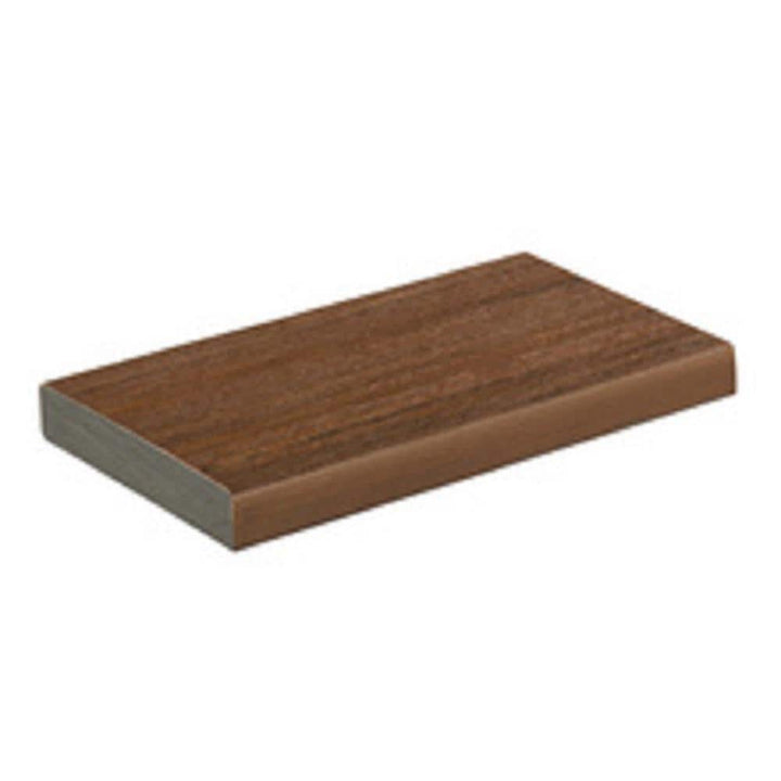 TimberTech Advanced PVC Vintage 1 in. x 6 in. x 1 ft. Square Mahogany PVC Sample (Actual: 1 in. x 5 1/2 in. x 1 ft)