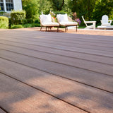 TimberTech Advanced PVC Vintage 1 in. x 6 in. x 1 ft. Square Mahogany PVC Sample (Actual: 1 in. x 5 1/2 in. x 1 ft)