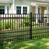 Mainstreet Aluminum Fence 1 in. Black Aluminum Fence Puppy Guard Non-Drilled Add-On Bottom Strip