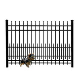 Mainstreet Aluminum Fence 1 in. Black Aluminum Fence Puppy Guard Non-Drilled Add-On Bottom Strip