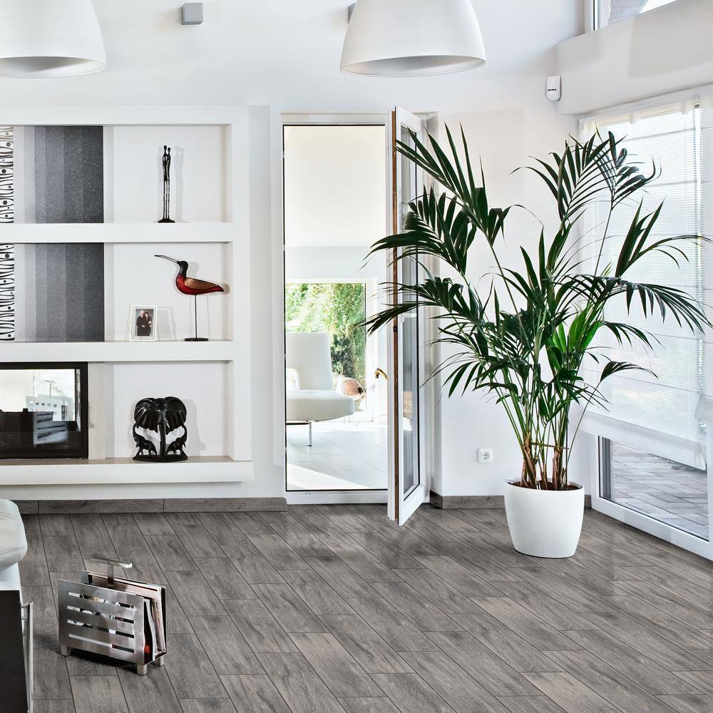 Mainstreet Grey 6 in. x 24 in. Matte Ceramic Floor and Wall Tile (17 sq. ft./Case) by MSI