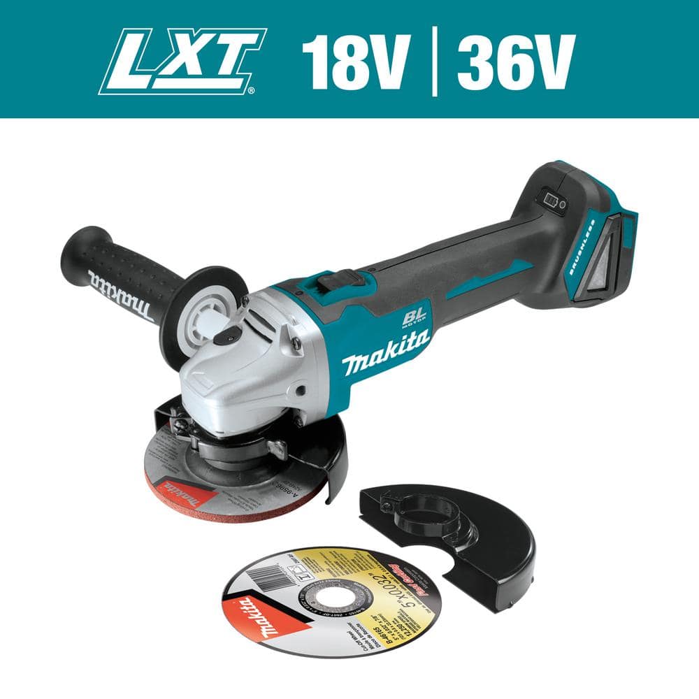 Makita 18V LXT Lithium-Ion Brushless Cordless 4-1/2 in./5 in. Cut-Off/Angle Grinder (Tool-Only)