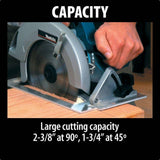 Makita 7-1/4 in. 15 Amp Corded Circular Saw with Dust Port 2 LED Lights 24T Carbide Blade