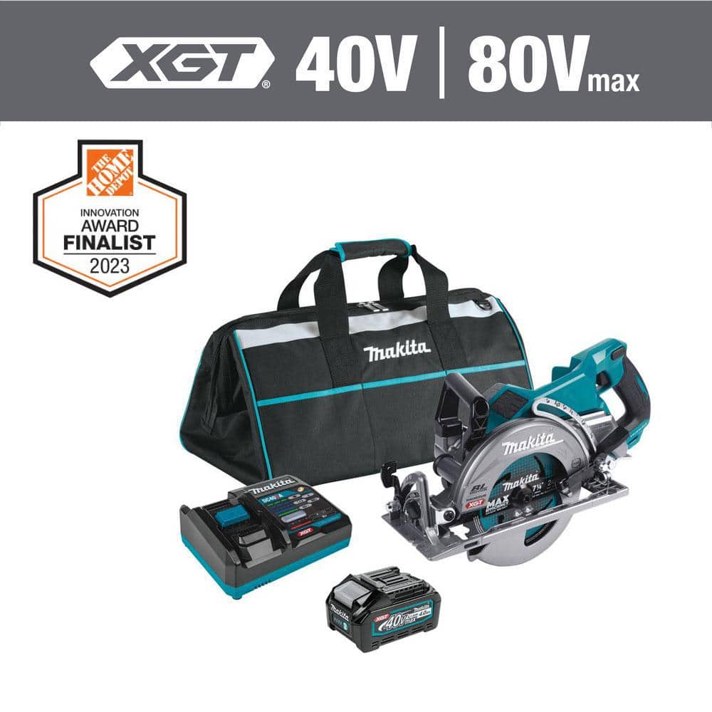 Makita 40V Max XGT Brushless Cordless Rear Handle 7-1/4 in. Circular Saw Kit (4.0 Ah)