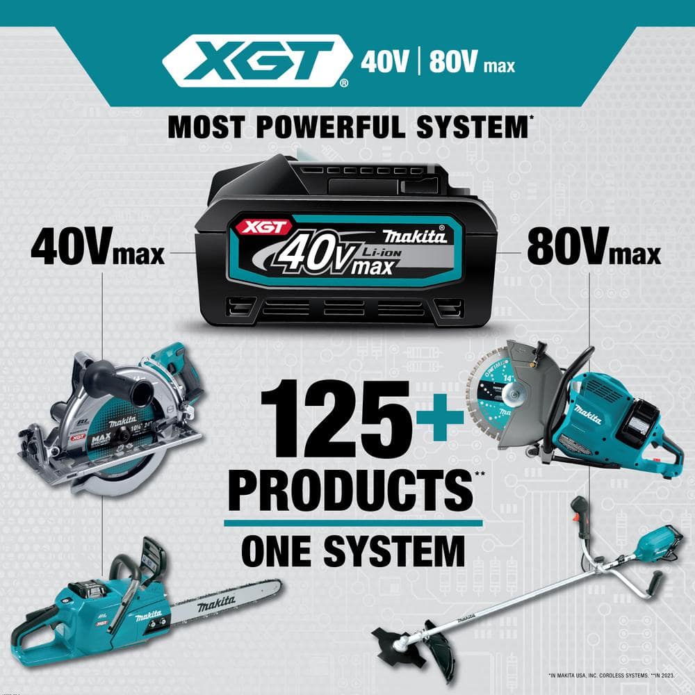 Makita 40V Max XGT Brushless Cordless Rear Handle 7-1/4 in. Circular Saw Kit (4.0 Ah)