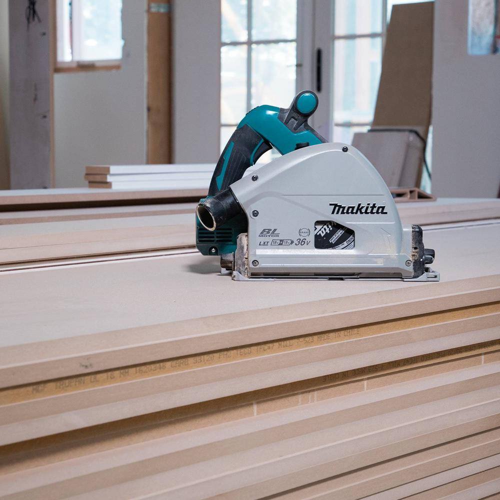 Makita 18V X2 LXT (36V) Brushless Cordless 6-1/2 in. Plunge Circular Saw with AWS, Tool Only