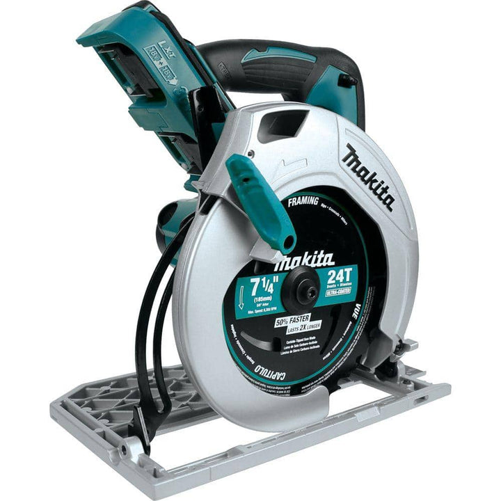 Makita 18V X2 LXT Lithium‑Ion (36V) Cordless 7‑1/4 in. Circular Saw, Tool Only, XSH01Z