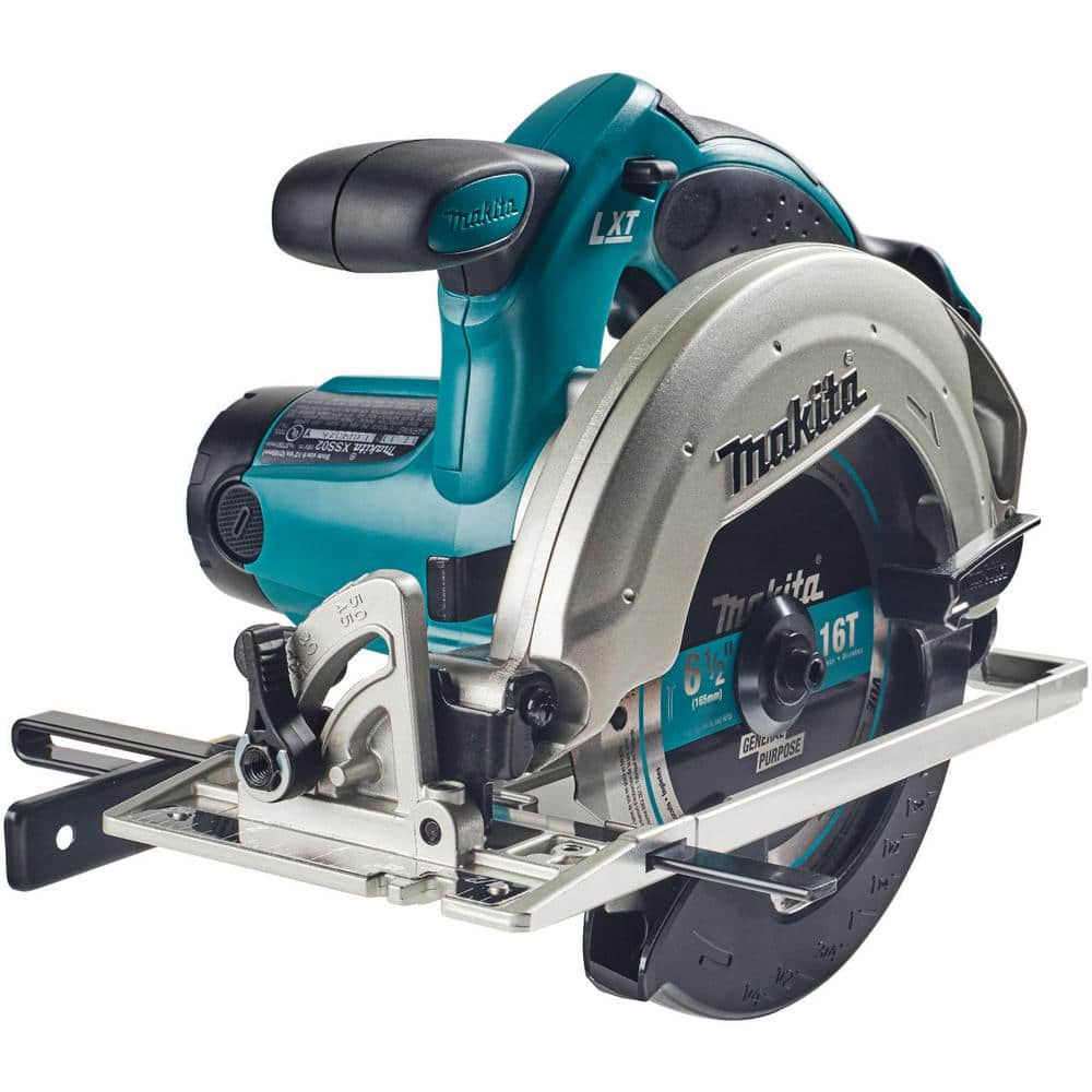 Makita 18V LXT Lithium-Ion Cordless 6-1/2 in. Lightweight Circular Saw and General Purpose Blade (Tool-Only)