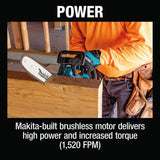 Makita LXT 14 in. 18V Lithium-Ion Brushless Battery Electric Chainsaw