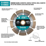 Makita 4.5 in. Segmented Rim Diamond Blade for General Purpose (2-Pack)