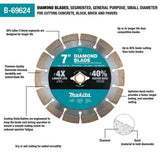 Makita 7 in. Segmented Rim Diamond Blade for General Purpose (B-69624)