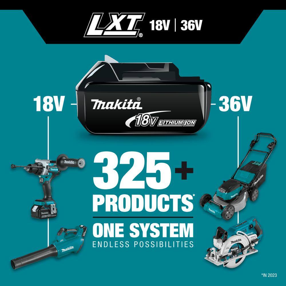 Makita 18V X2 (36V) LXT Cordless 17 in. Residential Lawn Mower Kit (5.0Ah) with 18V LXT Grass Shear, Tool Only