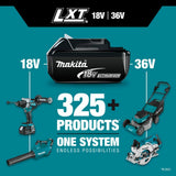Makita 18V X2 (36V) LXT Cordless 17 in. Residential Lawn Mower Kit (5.0Ah) with 18V LXT Grass Shear, Tool Only