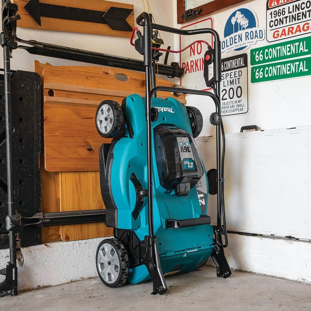 Makita 18V X2 (36V) LXT Lithium-Ion Cordless 21 in. Walk Behind Lawn Mower Kit w/4 batteries (4.0Ah)