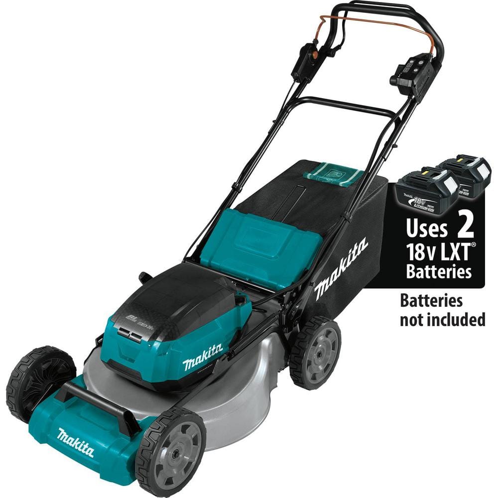 Makita 18V X2 (36V) LXT Cordless 21 in. Self-Propelled Commercial Lawn Mower, 4 Batteries (5.0Ah) & 13 in. String Trimmer