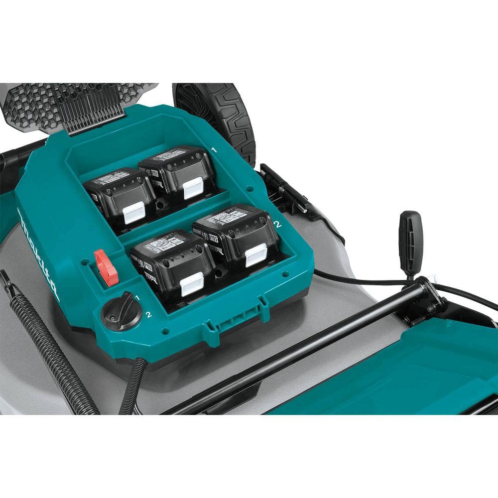 Makita 18V X2 (36V) LXT Cordless 21 in. Self-Propelled Commercial Lawn Mower, 4 Batteries (5.0Ah) & 13 in. String Trimmer