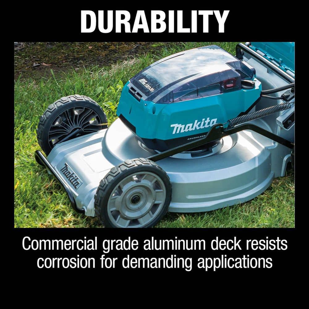 Makita 21 in. 18V X2 (36V) LXT Brushless Walk Behind Self-Propelled Lawn Mower Kit (5.0Ah) with 18V X2 (36V) LXT Blower