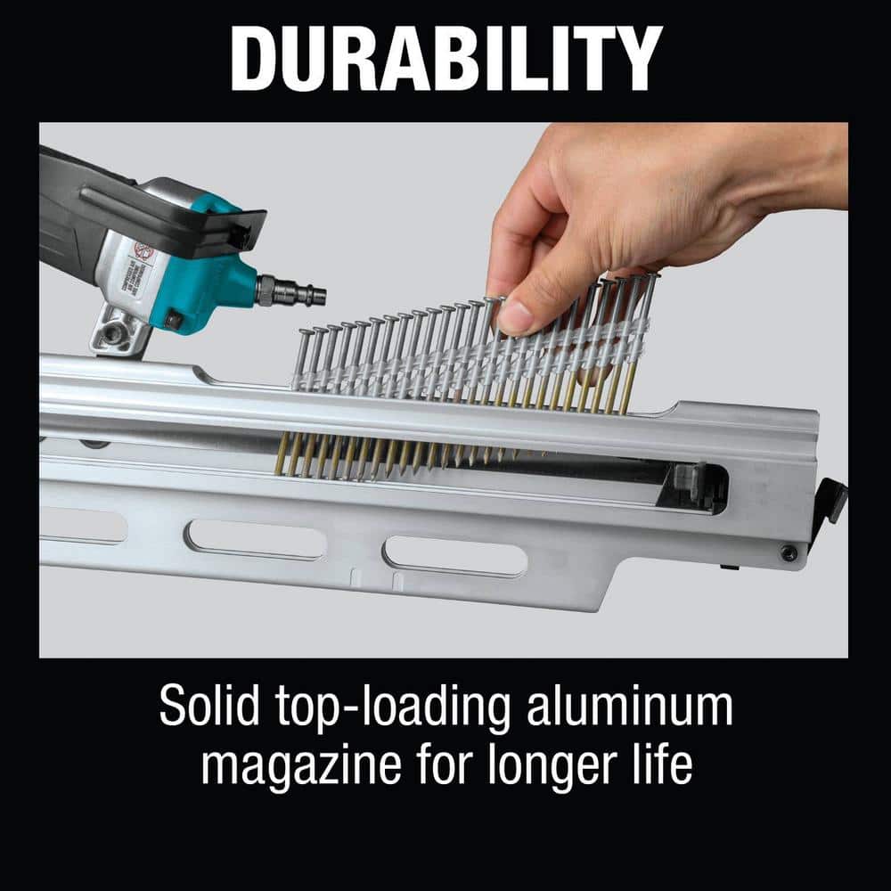 Makita Pneumatic 3-1/2 in. 21° Full Round Head Corded Framing Nailer