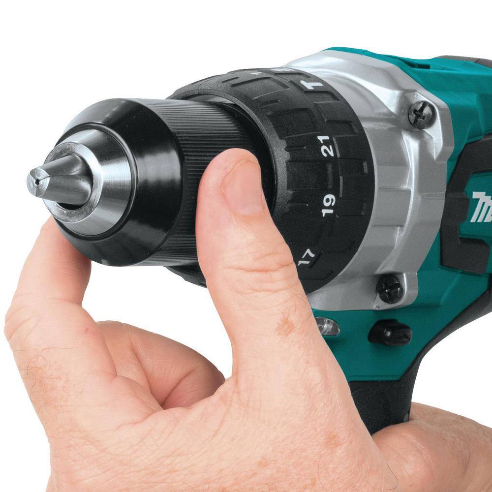 Makita 18-Volt LXT Brushless 1/2 in. Cordless Hammer Drill Kit with (2) 4.0Ah Batteries, Rapid Charger and Hard Case (XPH07MB)