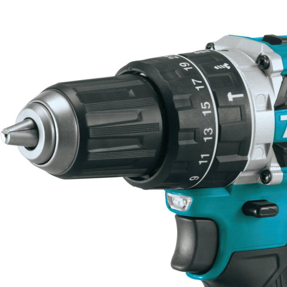 Makita 18V 5.0Ah LXT Lithium‑Ion Compact Brushless Cordless 1/2 in. Hammer Driver‑Drill Kit (XPH12T)