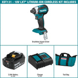 Makita 18V LXT Lithium‑Ion Brushless Cordless Impact Driver Kit with (1) 3.0Ah Battery