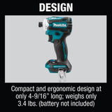 Makita 18V LXT Lithium‑Ion Brushless Cordless Quick‑Shift Mode 4‑Speed Impact Driver, Tool Only (XDT16Z)