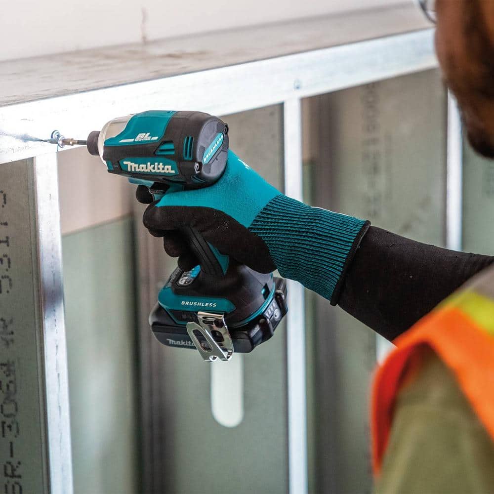 Makita 18V LXT 2.0Ah Lithium‑Ion Compact Brushless Cordless Impact Driver Kit with Quick‑Shift Mode, 4‑Speed (XDT19R)
