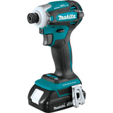 Makita 18V LXT 2.0Ah Lithium‑Ion Compact Brushless Cordless Impact Driver Kit with Quick‑Shift Mode, 4‑Speed (XDT19R)