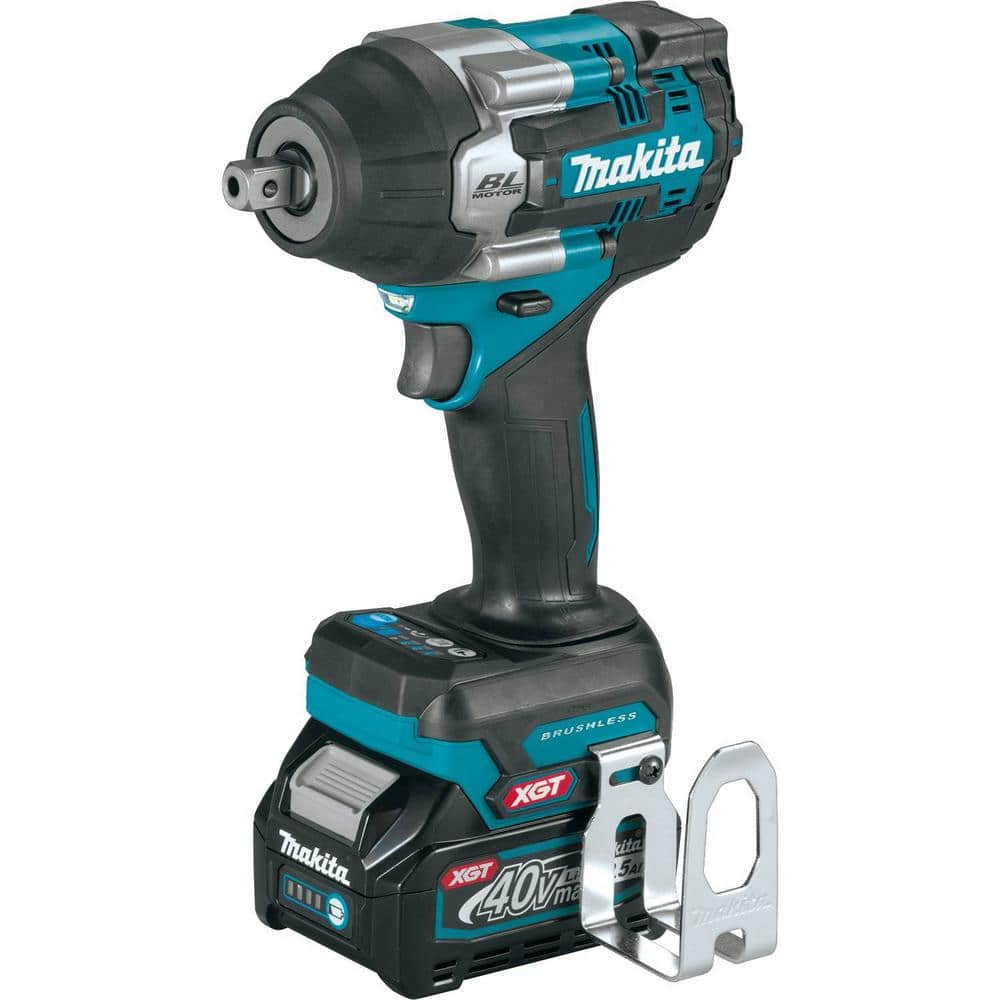 Makita 40V max XGT Brushless Cordless 4-Speed Mid-Torque 1/2 in. Impact Wrench Kit w/Detent Anvil, 2.5Ah