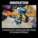Makita 18V LXT Lithium-Ion Brushless Cordless 4-Speed 1/2 in. Impact Wrench with Detent Anvil (Tool-Only)