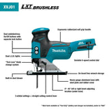 Makita 18V LXT Lithium-Ion Brushless Cordless Barrel Grip Jig Saw (Tool-Only)