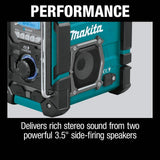 Makita 18V LXT/12V max CXT Lithium-Ion Cordless Bluetooth Job Site Charger/Radio, Tool Only