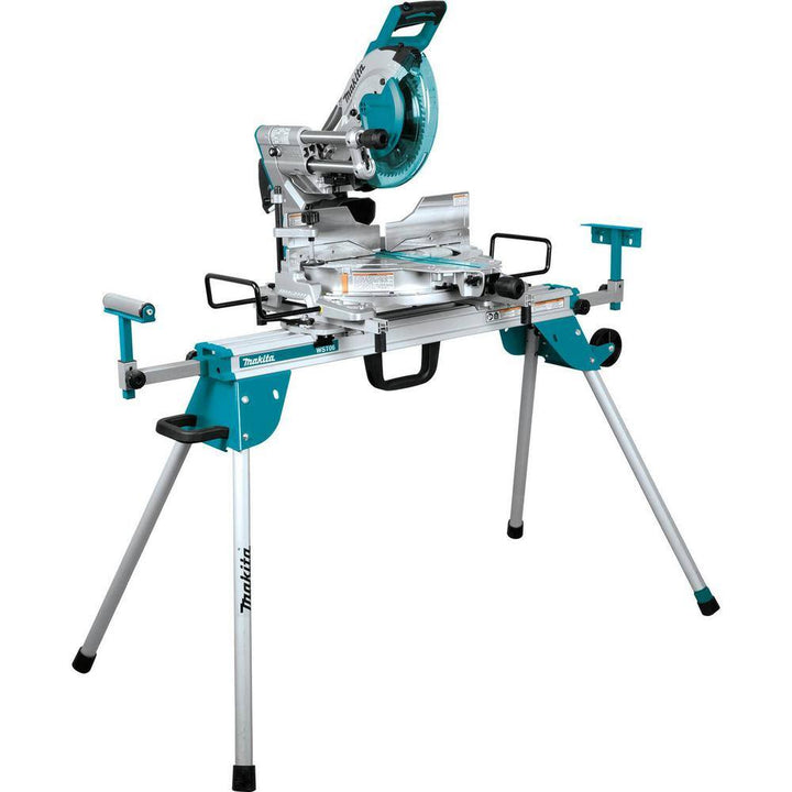 Makita 15 Amp 10 in. Dual‑Bevel Sliding Compound Miter Saw with Laser and Stand, LS1019LX