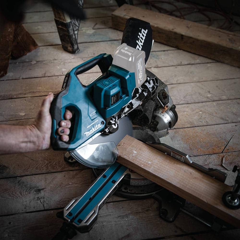 Makita 40V Max XGT Brushless Cordless 8-1/2 in. Dual-Bevel Sliding Compound Miter Saw, AWS Capable (Tool Only)