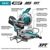 Makita 40V max XGT Brushless Cordless 10 in. Dual-Bevel Sliding Compound Miter Saw Kit, AWS Capable (4.0Ah)