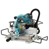 Makita 15 Amp 10 in. Dual Bevel Sliding Compound Miter Saw with Laser + Bonus Pneumatic 2 in. 18‑Gauge Brad Nailer