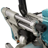 Makita 15 Amp 10 in. Dual Bevel Sliding Compound Miter Saw with Laser + Bonus Pneumatic 16-Gauge, 2-1/2 in. Finish Nailer