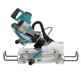 Makita 15 Amp 10 in. Dual Bevel Sliding Compound Miter Saw with Laser + Bonus Pneumatic 16-Gauge, 2-1/2 in. Finish Nailer