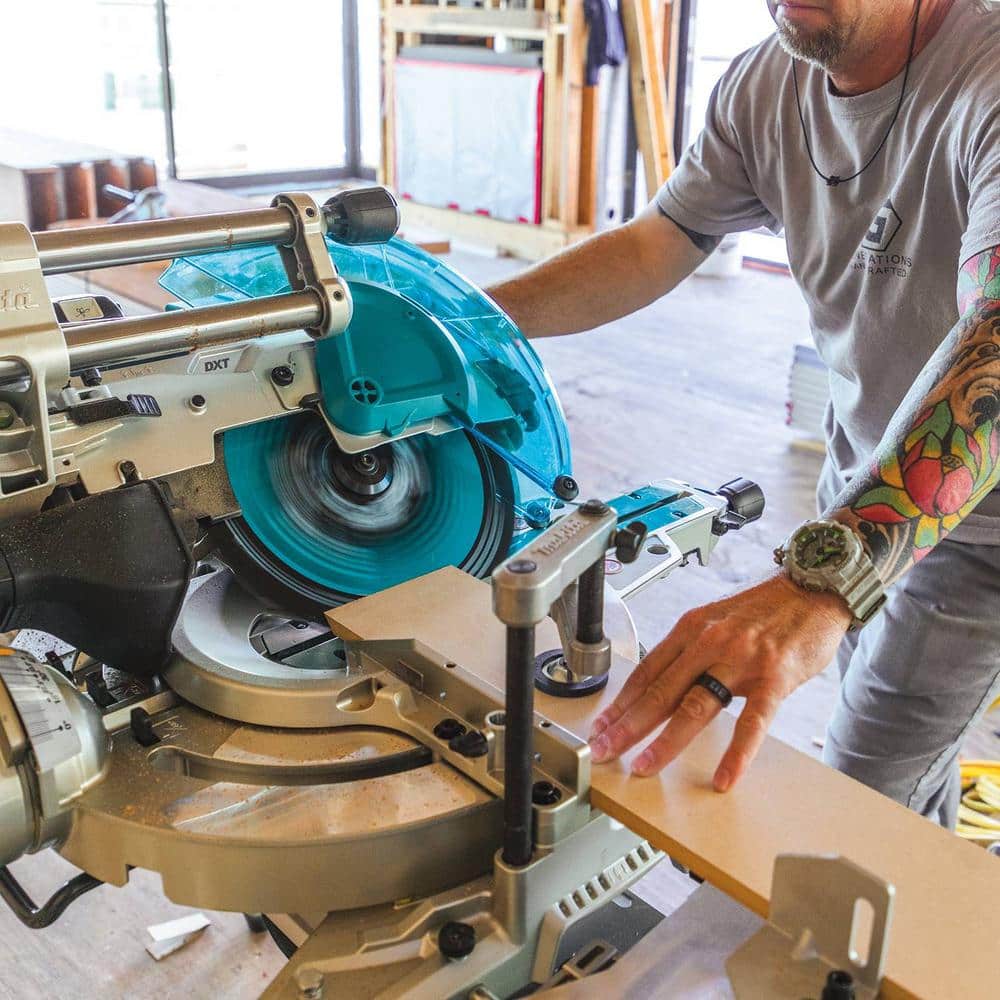 Makita 18V X2 LXT Lithium‑Ion (36V) 12 in. Brushless Dual‑Bevel Sliding Compound Miter Saw Kit, AWS Capable, 5.0Ah