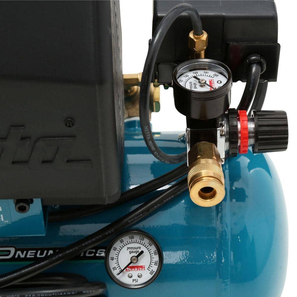 Makita 2.6 Gal. 2 HP Portable Electrical Hot Dog Air Compressor (MAC700)