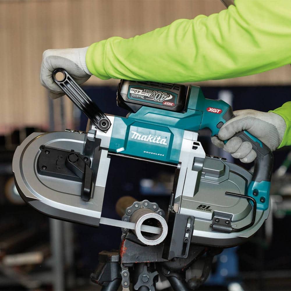 Makita 40V max XGT Brushless Cordless Deep Cut Portable Band Saw Kit, 4.0Ah