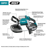 Makita 40V max XGT Brushless Cordless Deep Cut Portable Band Saw Kit, 4.0Ah