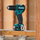 Makita 12V max CXT Lithium‑Ion 3/8 in. Brushless Cordless Driver‑Drill Kit with (2) 2.0Ah Batteries, Charger and Hard Case