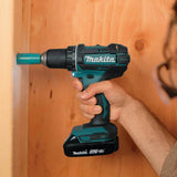 Makita 1.5Ah 18V LXT Lithium‑Ion Compact Cordless 1/2 in. Driver‑Drill Kit (XFD10SY)