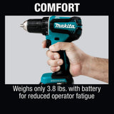 Makita 18V LXT Lithium‑Ion Brushless Cordless 1/2 in. Driver‑Drill Kit (3.0Ah, XFD131)
