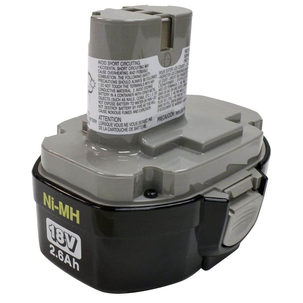 Makita 18-Volt Ni-MH Battery, 2.6Ah (Model 1834 / 193159-1)